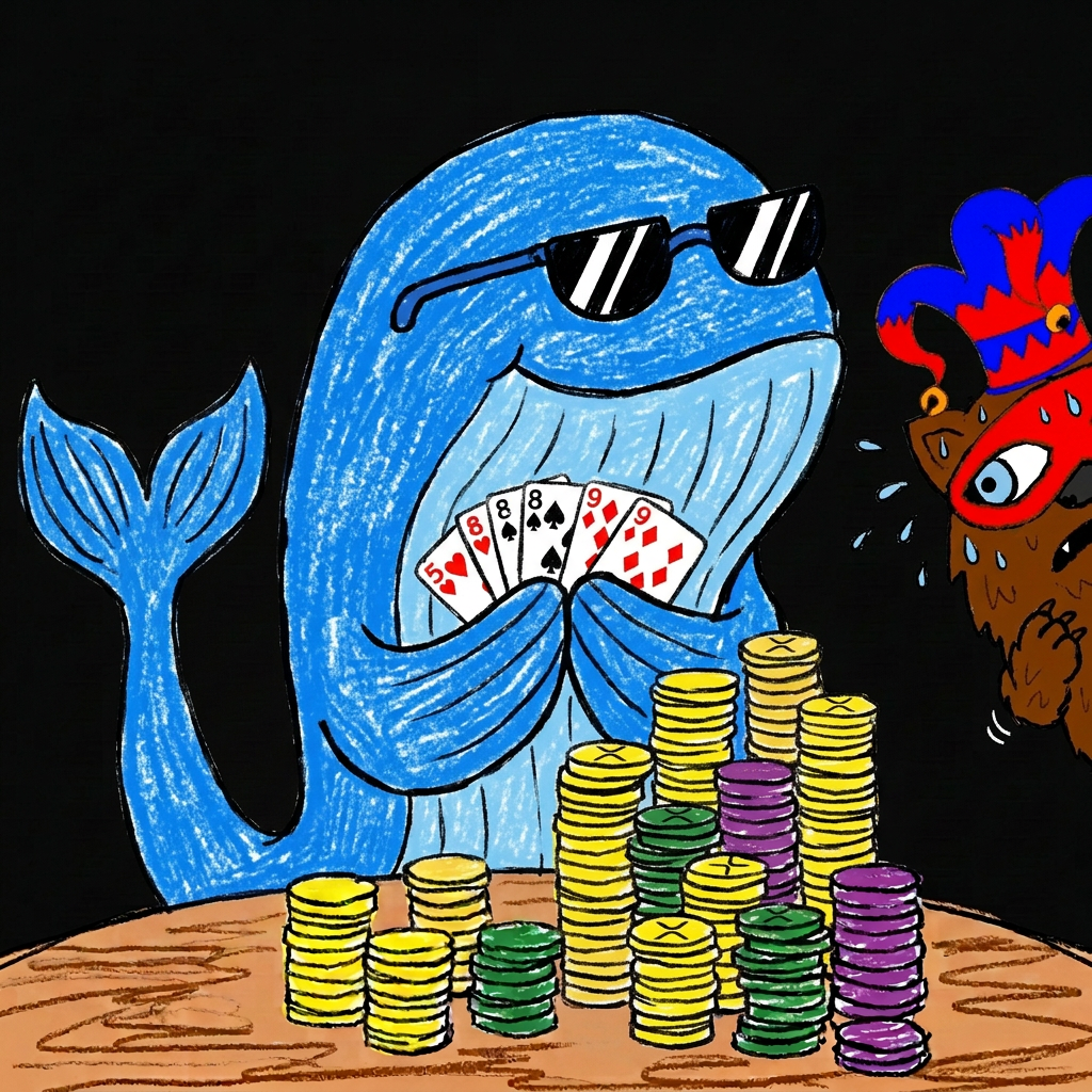 XRP whale at the poker table