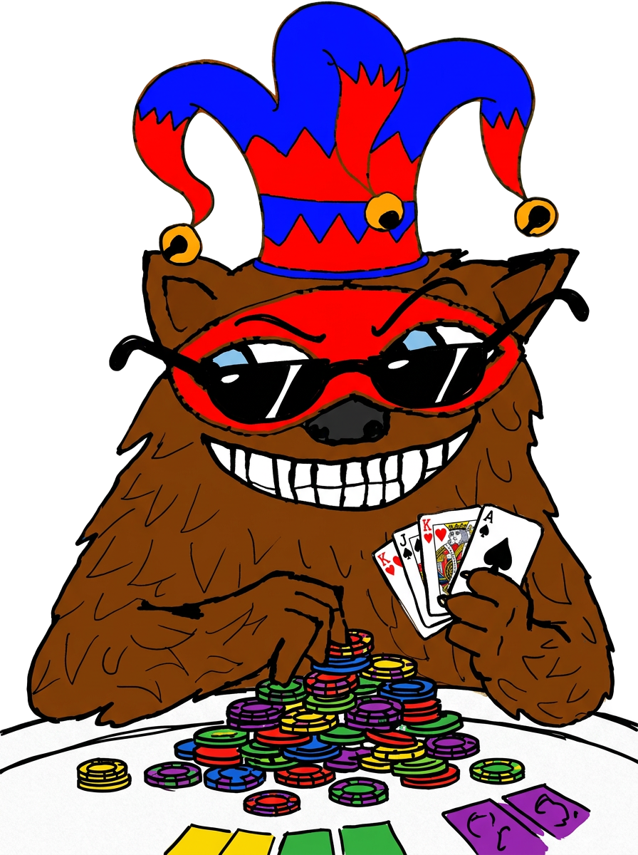 Bear stacking chips