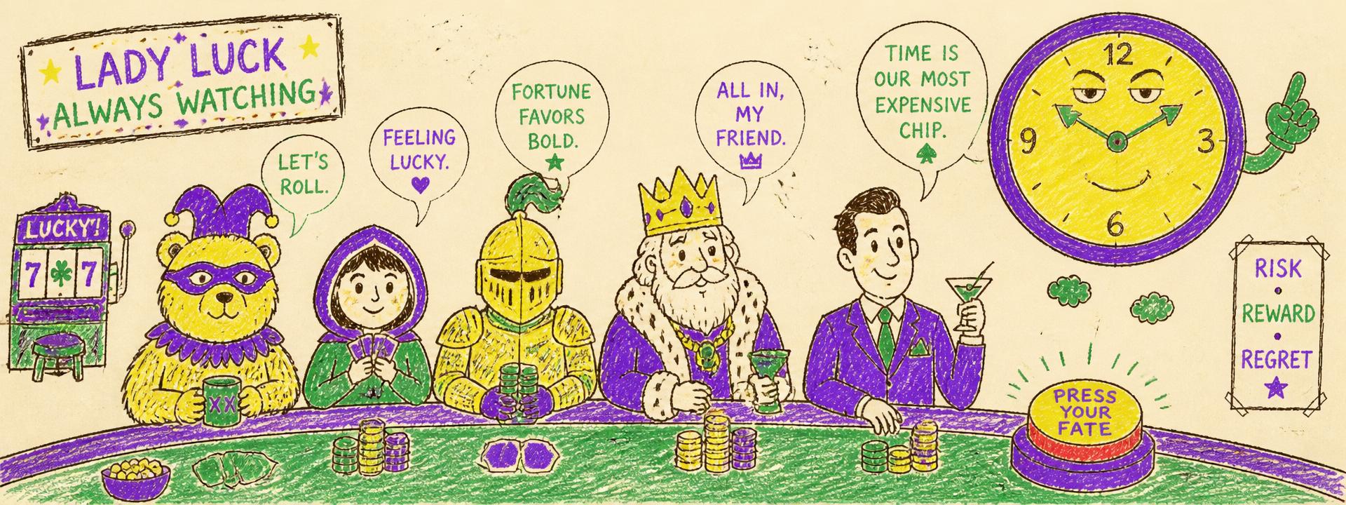 The Bearable Guy cast at the table