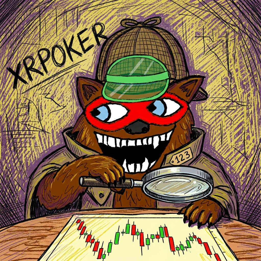Detective bear reading the board