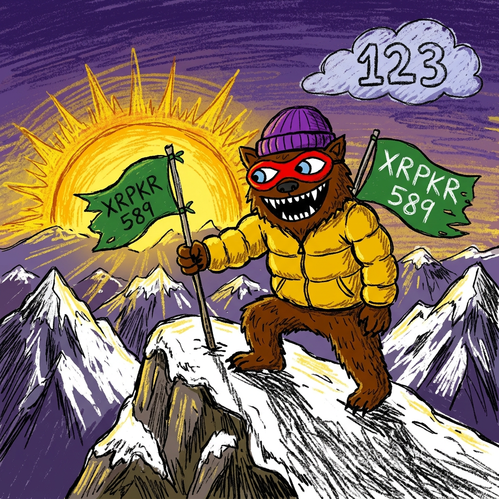 Mountaineer bear climbing to 589